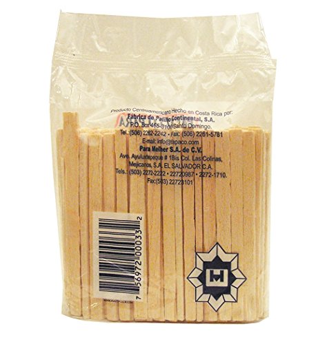 Melher Wood Sticks 140 Units - Palitos Para Chocobanano (Pack of 1)
