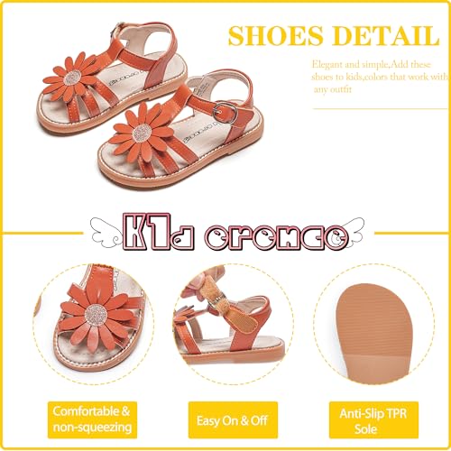 Image of Kiderence Toddler Girls Sandals Little Girls Kids Summer Shoes Toddler Sandals
