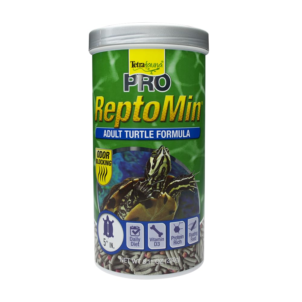 Tetra TetraFauna PRO ReptoMin Pro Sticks Adult Turtle Formula Daily Diet for Aquatic Turtles, 8.11 oz
