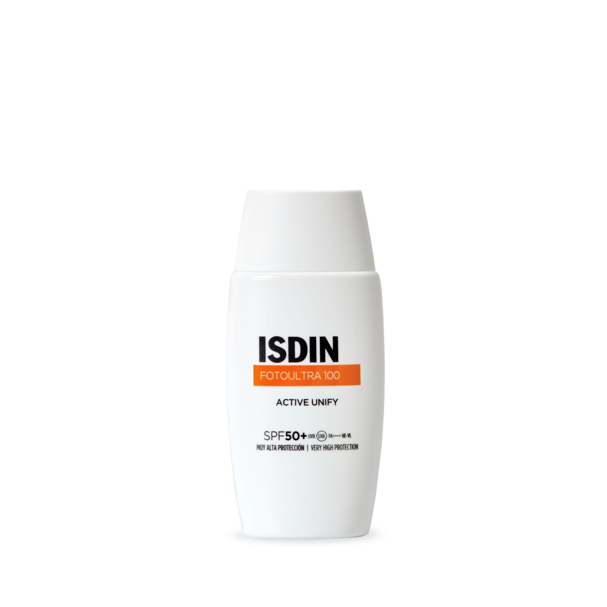 ISDIN Fotoultra 100 Active Unify SPF 50+ Crema Fluida con Triple Acción Despigmentante que Unifica el Tono y Ayuda a Evitar la aparición de Nuevas Manchas, 50ml