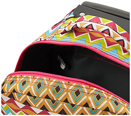 Image of Rockland Double Handle 17 inch Rolling Backpack, Tribal