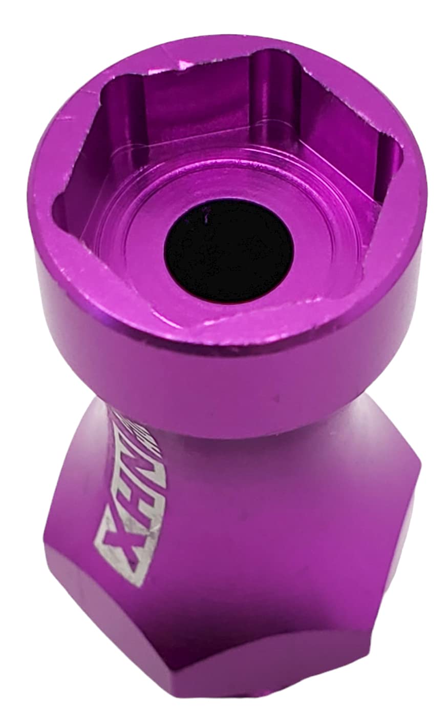 NHX RC Wheel Hex Adaptor 12mm to 17mm (4pc) 30mm Offset Extender- Purple