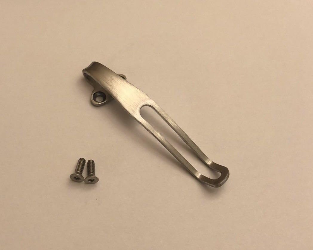 Satin FinishTitanium Deep Pocket Clip for Benchmade Crooked River Folders 15080-1 15080-2