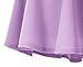 Urban CoCo Women's Basic Versatile Stretchy Flared Casual Mini Skater Skirt (XL, Lilac)