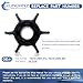 19210-ZW9-013 19210-ZW9-003 Water Pump Impeller For Honda 8 9.9 HP 8HP 9.9HP 4 Stroke Outboard Sierra 18-3100 BF8D BFP8D BF9.9 BFP9.9
