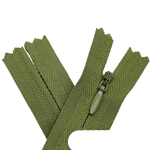 Estrattore Ziper, fissatore di cerniere, Sliders Zipper,Sewing Zips,Ended Zip Fasteners,10 pieces 3# Invisible Zippers Nylon Coil Tailor Zipper for sewing fabric accessories(K,45 cm)