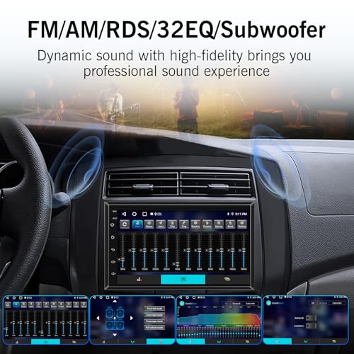 Radio para auto con pantalla táctil 7 pulgadas Android 14 miniatura 6