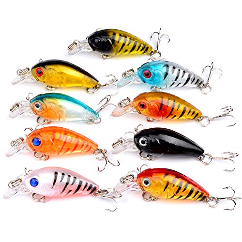 Esca Artificiale, 4.5 Cm Artificiale da Pesca Esca...