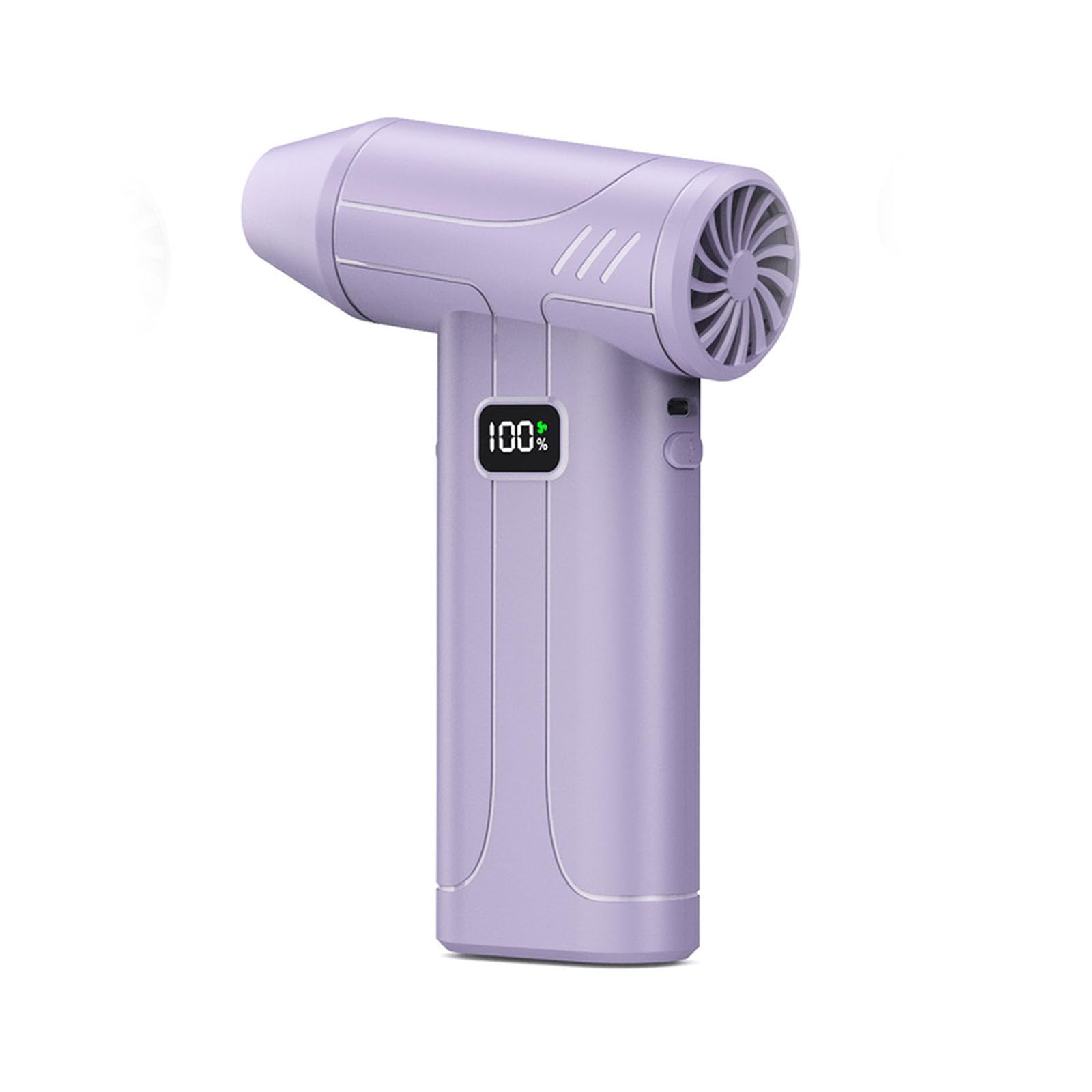 Nrvtre Purple Completed Pack Handheld Turbos Fan 100000Rpm Including 5 Speed Settings Turbos Mode Led Light And Usb C Cable Design Handheld Fan