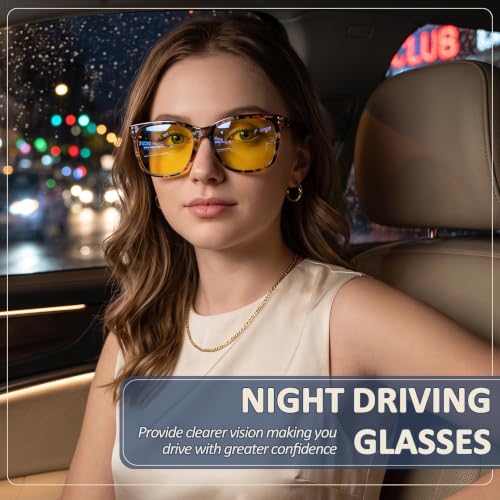 Image of LVIOE Night Vision Driving Glasses for Women Polarized