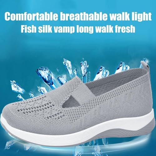 Addenno Womens Shoes, Addenno Orthopedic Sneakers for Women, Casual Comfortable Non Slip Breathable Lightweight Slip On Walking Shoes with Arch Support2