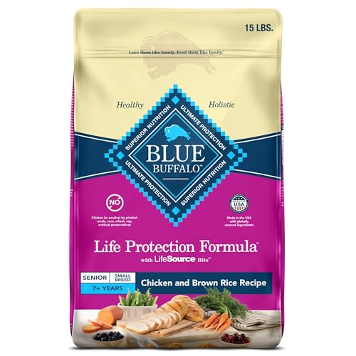 Blue Buffalo Life Protection Formula Small Breed Senior Dry Dog Food,...