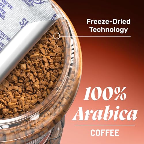 Image of Sleepy Owl Hazelnut Premium Instant Coffee Powder | 100% Arabica Freeze Dried Coffee - 50g | Make Cafe Style Hot or Cold Coffee, Black Coffee, Cappuccino, Latte at Home | Makes 25 Cups