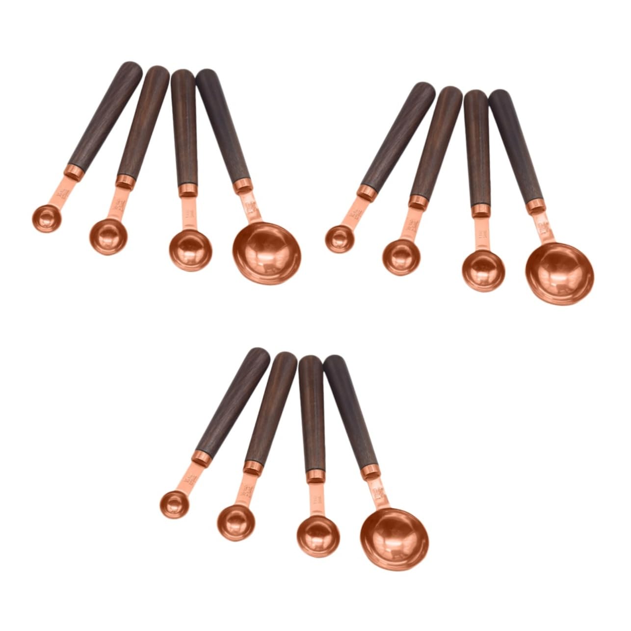 12 Pièces cuillere doseuse Acier inoxydable outil de cuisson à manche à mesurer
