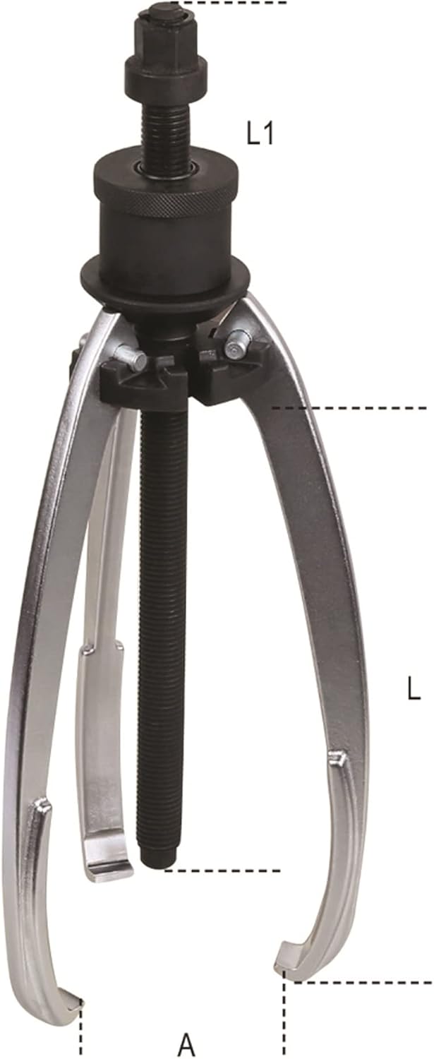 Beta - 1517/C1 Combined Two or Three jaw extractors with simultaneous jaw Opening and self-Locking Effect That facilitates The Positioning and Clamping of The Extractor, 015170501