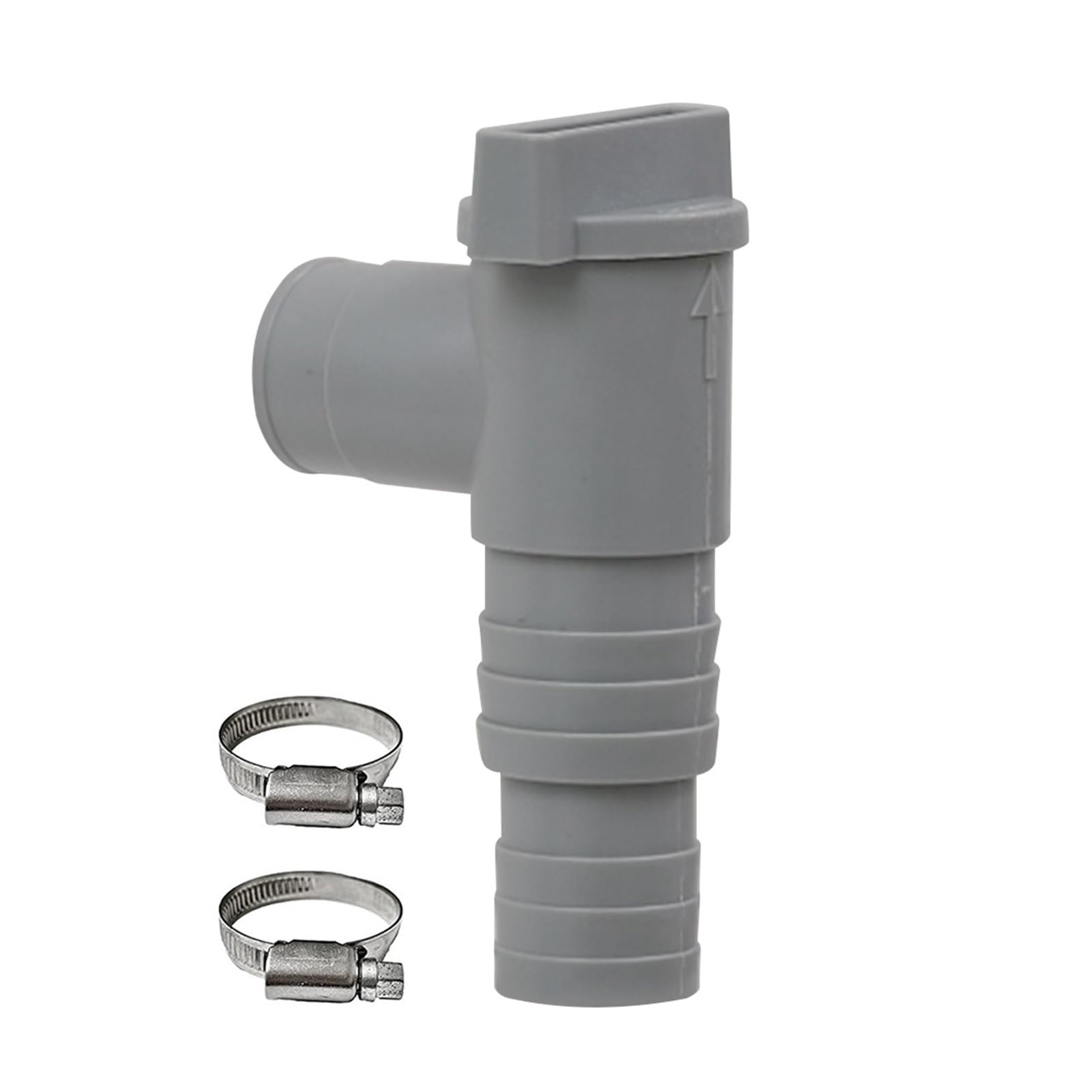 Above Ground Pool Hose Adapter with On-Off Plunger Valve for Pipe Connection(C)