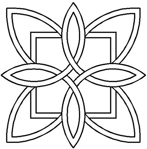 Quilting Creations Celtic Floral Design Quilt Stencil, 7