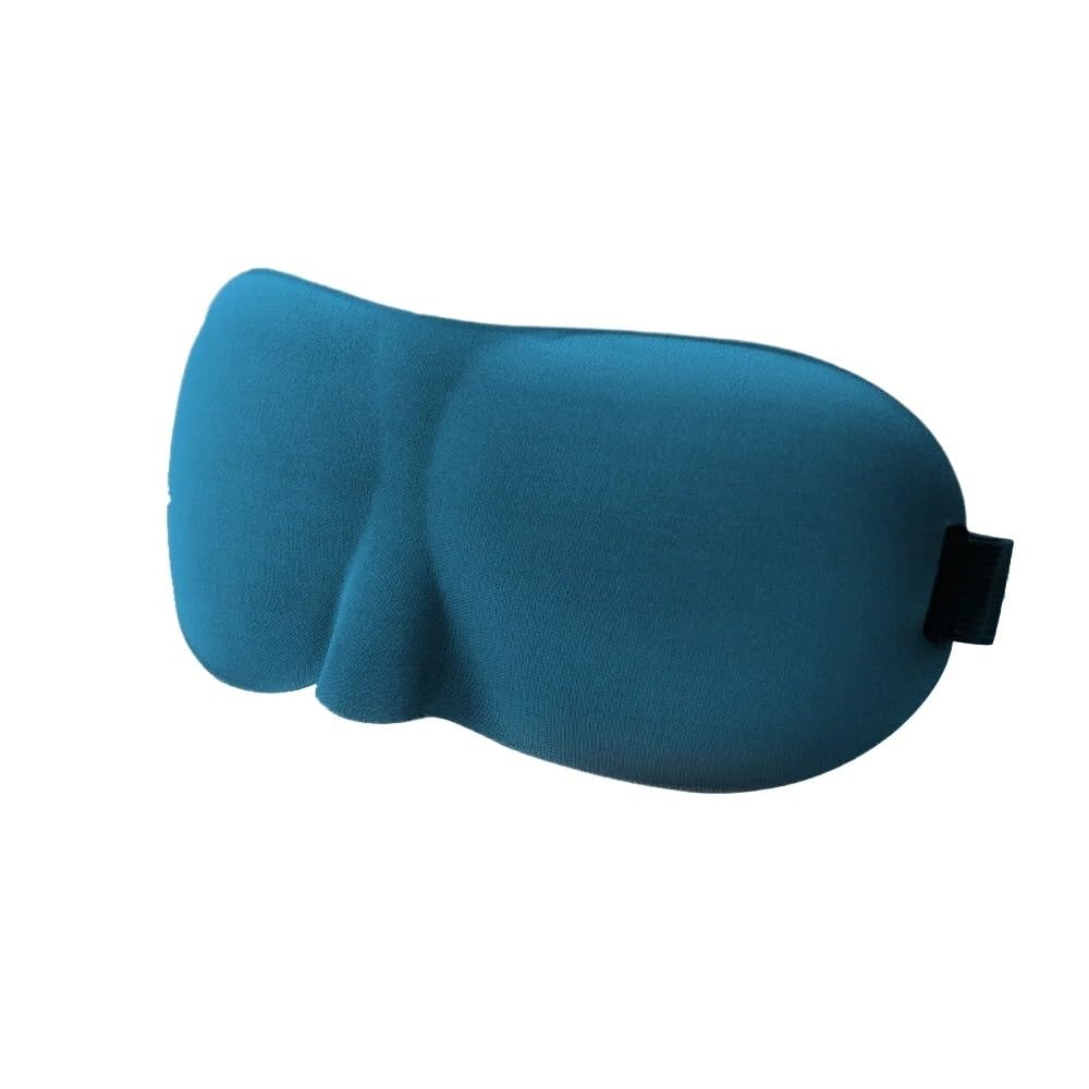 1/2/3/4 szt. Maska na oczy do spania, wyprofilowany kubek 3D, opaska na oczy, wklęsłe formowane maski na twarz do spania na noc, blokują światło z opaską na oczy dla kobiet, mężczyzn, niebieska, 3 szt