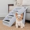 PetSafe CozyUp Folding Dog Stairs, Portable Indoor/Outdoor Pet Steps for Bed, Couch & Car, Grey, 20 Inch