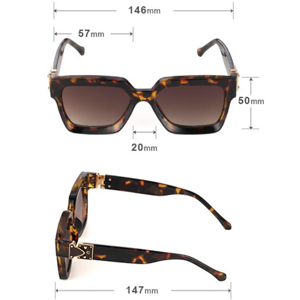 Duże kwadratowe okulary przeciwsłoneczne damskie okulary przeciwsłoneczne męskie Outdoor Driving Fashion Eyewear UV400