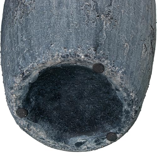 JARRÓN CERÁMICA 42CM GRIS RÚSTICO_°17X42CM