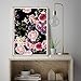 Produktbild wojinbao Kein Rahmen Nordic Spring Roses Aquarell Poster und Drucke Floral Seamless Pattern Bilder für Wohnzimmer skandinavischen Home Decoration 30x40cm