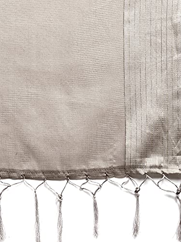 Image of AKHILAM Women's Casual Fancy net Solid Saree with Unstitched Blouse Piece(NIYATI44 M Parent)