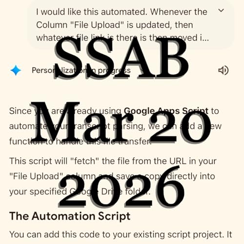 SSAB - March 20, 2026 Podcast Por  arte de portada