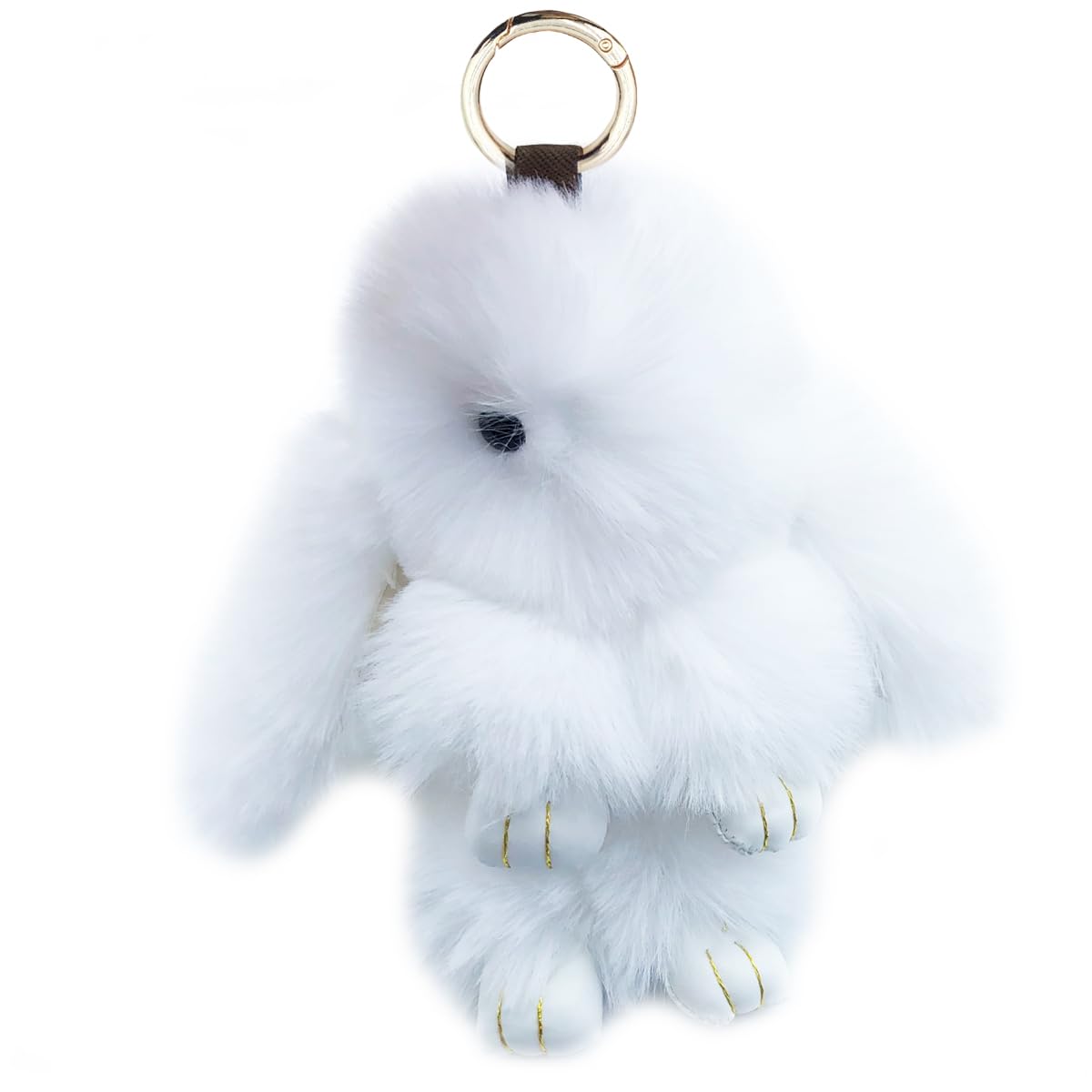 Xsclpomddy Süße Groß. Plüsch Hase Schlüsselanhänger Plüsch-Häschen 7in Schlüsselanhänger Pom Poms Taschenanhänger Handtasche Autoschlüssel Dekoration