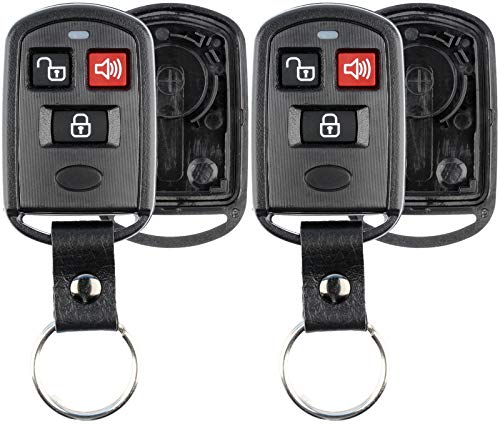 Coque de clé en cuir premium KeylessOption pour télécommande Hyundai Kia