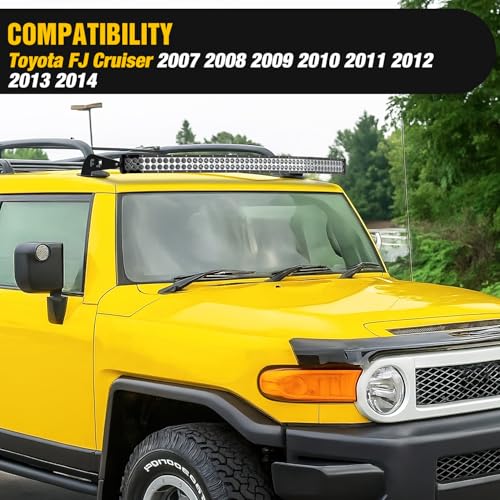 Image of Nilight 52 inch Light Bar Bracket for Toyota FJ Cruiser with Roof Rack 07-14