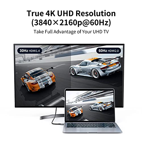 Cabletime Usb C To Hdmi Cable, 6Ft/4K@60Hz Type C To Hdmi Cable For Home Office, Thunderbolt 3 Compatible With Macbook Pro, Ipad Pro 2020, Surface Laptop. Galaxy S20, Dell Xps 13/15, Tv And More #TOP2