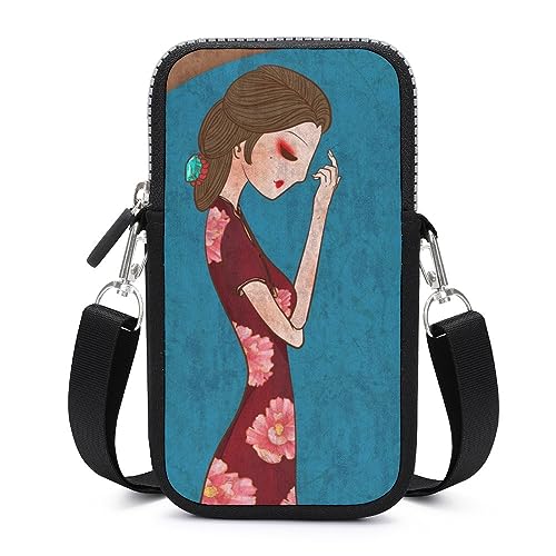 Portefeuille pochette femme idée cadeau originale avec bandoulière