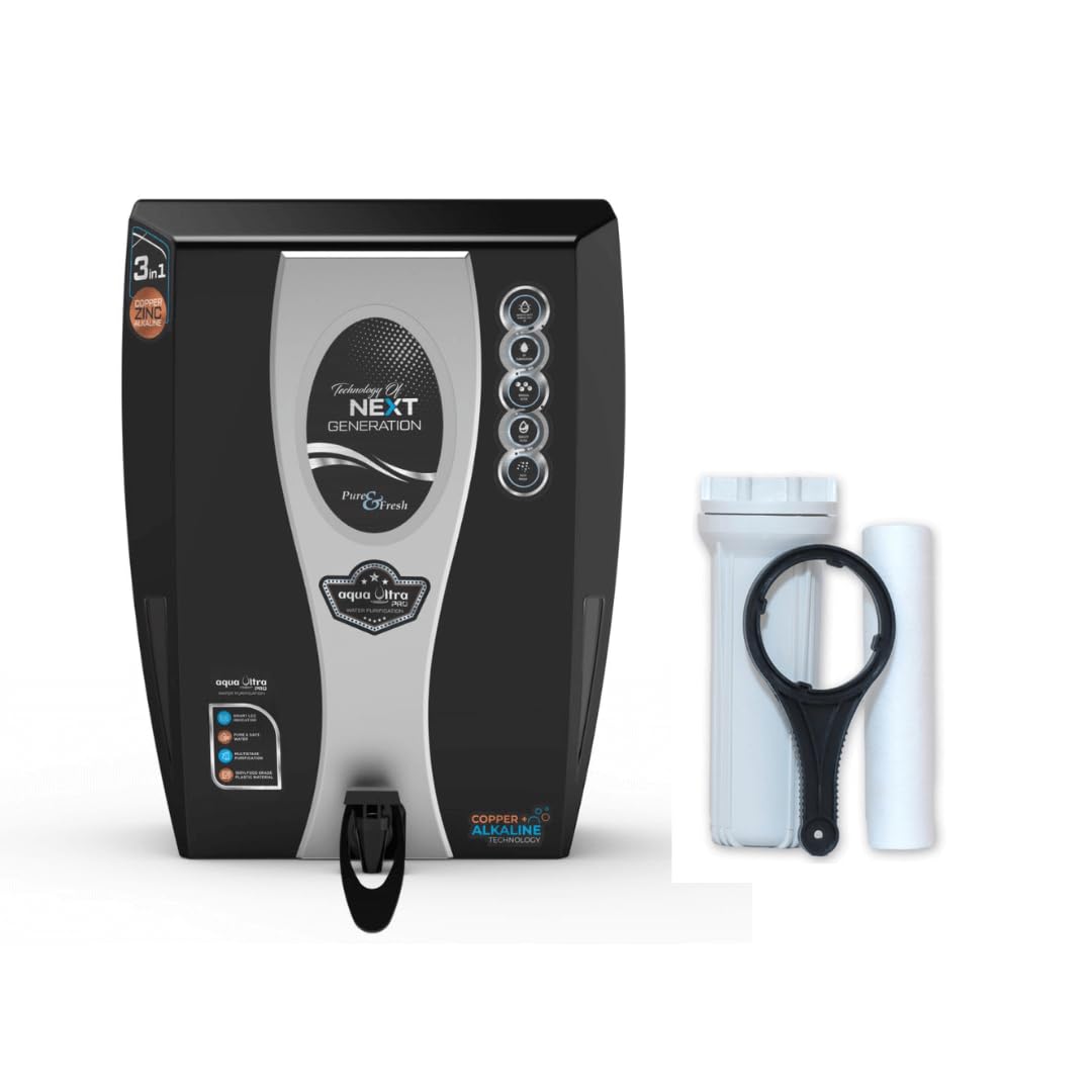 AQUAULTRA Epic 14 Stage A1024 RO+UV+UF Alkaline TDS Controller Water Purifier Ultra Filtration Latest Technology Based Aqua Guard for Home and Offices