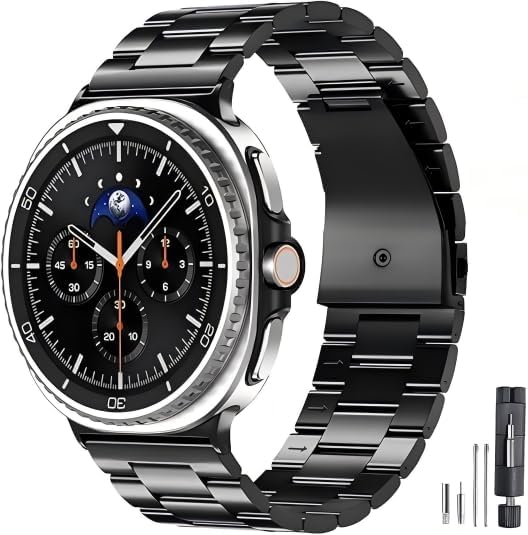 Bands Compatible with Samsung Galaxy Watch 8 40mm/44mm/Classic 46mm Stainless Steel Band - No Gap Metal Bands for Men Women,Replacement Strap for Galaxy Watch 8 40mm/44mm/46mm - Image 7