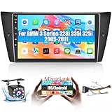 Roinvou Radio for BMW 3 Series 328i 335i 325i 2005 2006 2007 2008 2009 2010 2011, 9 Inch Touch Screen Upgrade for BMW 335i with Mirror Link GPS Navigation WiFi Bluetooth USB FM RDS Radio
