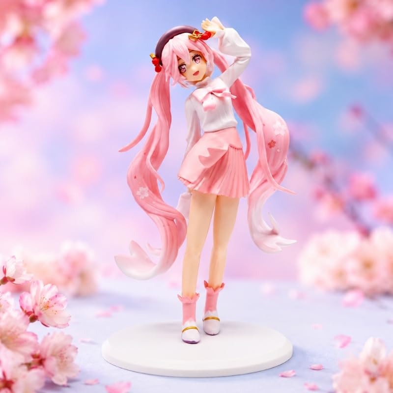 Image of Premium Action Figures Collectible for Office Desk, Study Table, Car Dashboard, Decoration for Anime Lovers, Fans, Kids, Collectors (Miku Outfit 20cm)