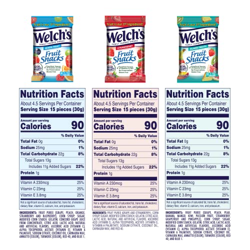 Welch’s Fruit Snacks, Variety Pack With Mixed Fruit, Strawberry & Island Fruits, Gluten Free, Bulk Pack, 5Oz (Pack Of 12) #TOP6