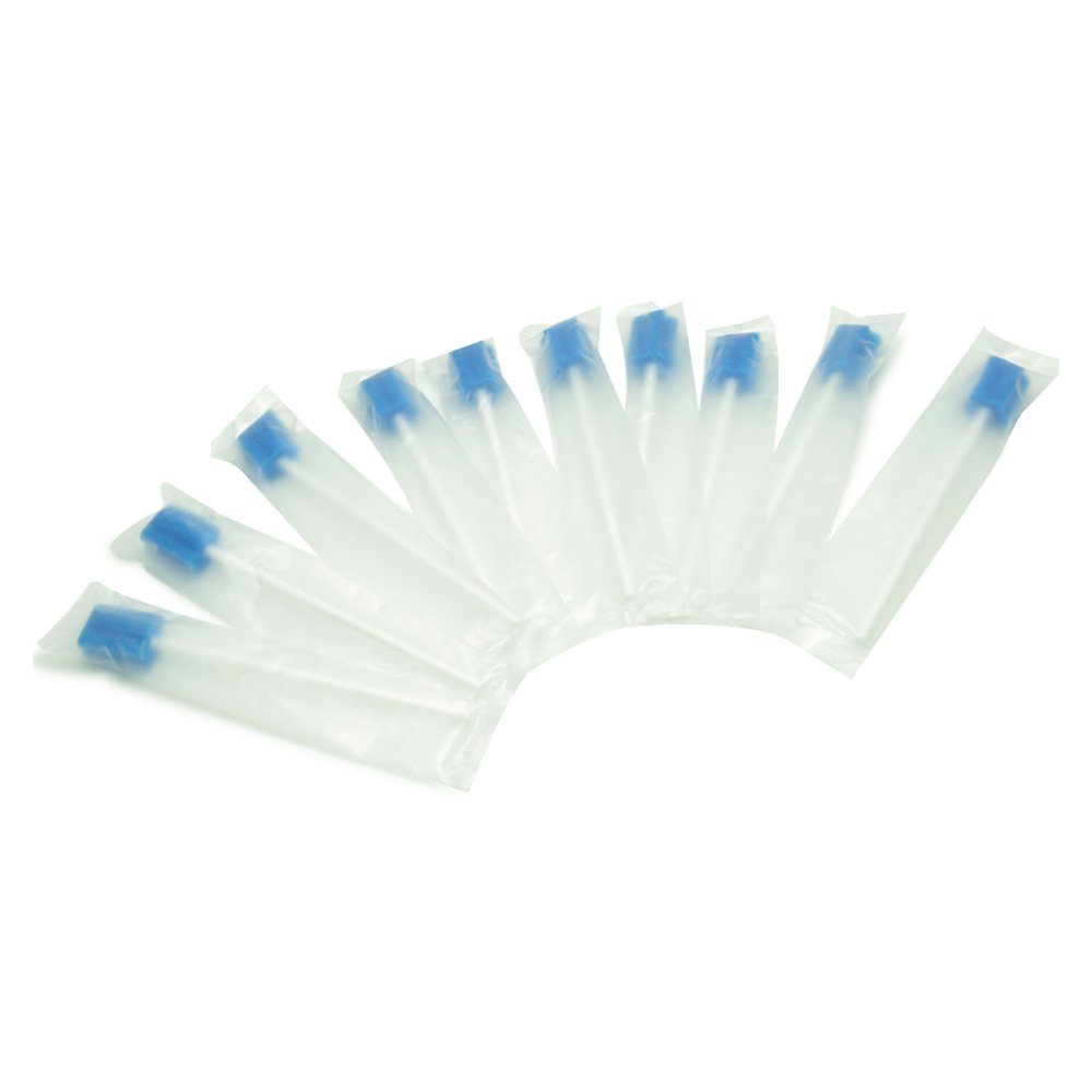 Varillas de algodón estériles desechables para micropúas de espuma dental para uso médico oral - azul