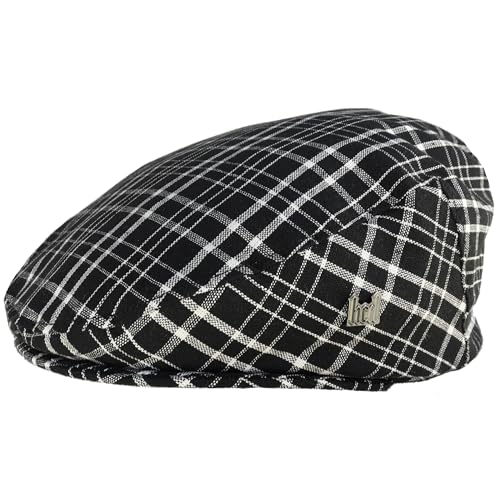 Headchange Made in USA 100% Linen Ivy Scally Summer Golf Hat Flat Cap (as1, Numeric, Numeric_6_and_7_eighths, Small)