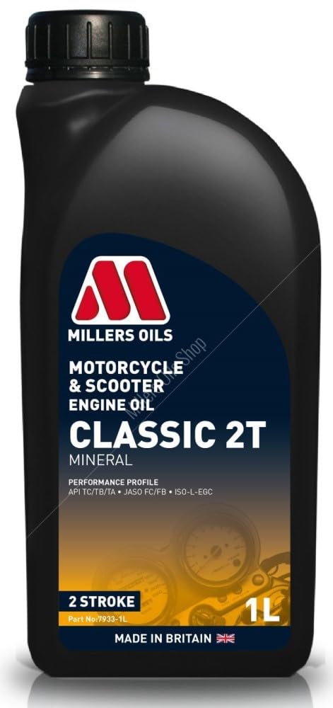 Millers Classic Mineral 2T, 2-Stroke Oil, 1 Litre