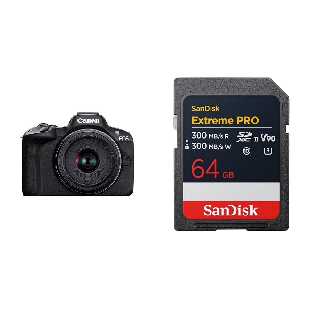 キャノン  EOS R50 標準ズームレンズキット(RF-S18-45) 新品)Canon (キヤノン) EOS R50 RF-S18-45 IS STMレンズキット