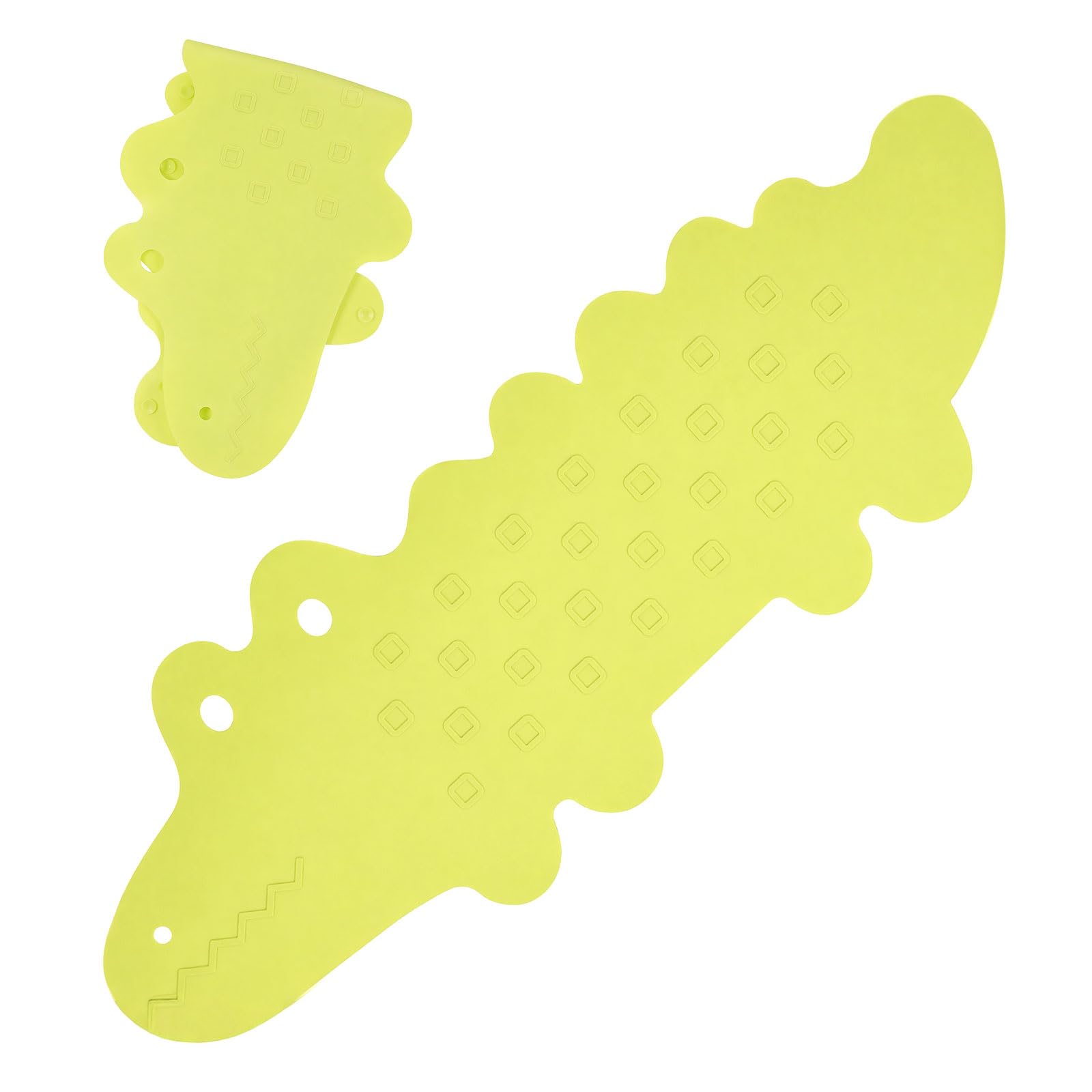 Tappetino Vasca Antiscivolo 95 x 34,5 cm Tappeto Antiscivolo Vasca Tappetino Doccia Antiscivolo Tappeto Doccia Antiscivolo Tappeto Vasca Antiscivolo - Coccodrillo Verde con Ventose