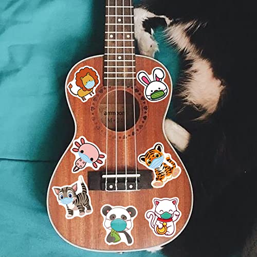 100 Animal Stickers Colorful Zoo Mask Waterproof Stickers - Vsco Cute Aesthetic Stickers Healthcare Workers Thank You Labels Teachers Parents Rewards Kids Decals. Vinyl Attention Safety Stickers For Water Bottle, Laptop, Teen Boys And Girls #TOP3
