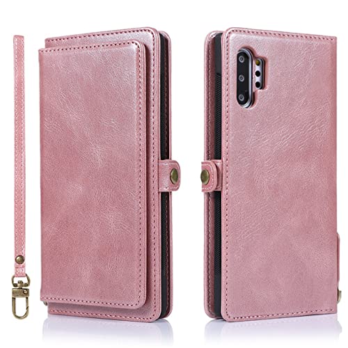 Étui rabat Samsung S10 housse cuir rose gold compatible Galaxy S21 Note 20 A51 A71