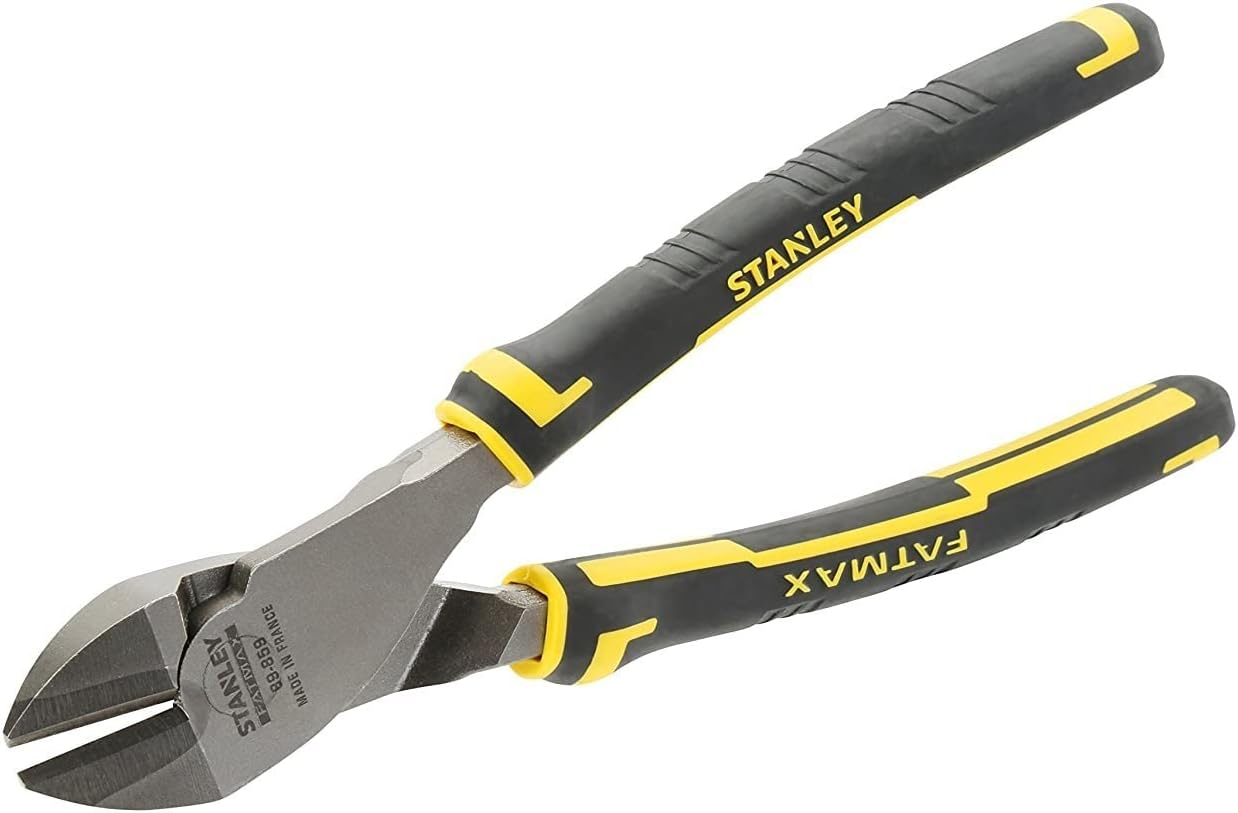 Stanley Max Steel Cable Cutters 215MM 0 89 874, Black/Yellow Amazon