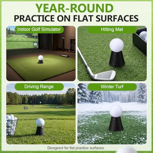 Foilswirl 8 Fixed Height Golf Simulator Tees