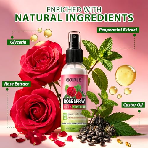 Spray Locion de Agua de Rosas para Cabello 3.4 fl oz miniatura 3