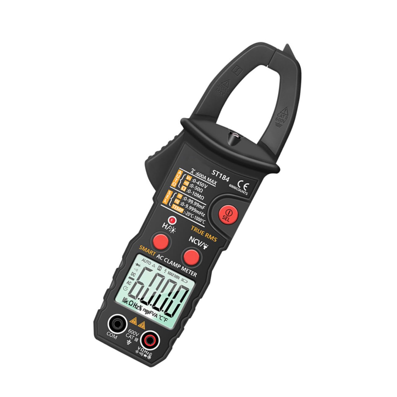 Digital Clamp Meter Voltage Tester Current Multimeter Electrical Measurement Tool for Industrial Use Without Battery