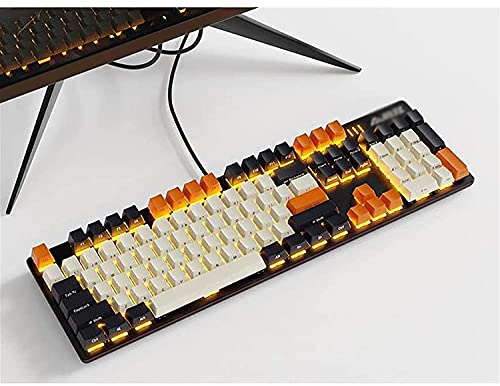 Teclado Gamer feiyx Ergonomico RGB USB-A QWERTY miniatura 2